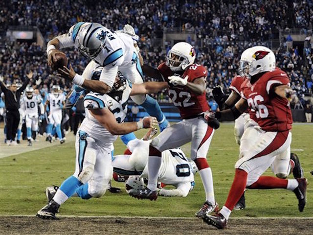 Panthers rout Cardinals, advance to Super Bowl