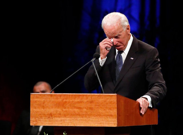 Biden laments Senate's division in eulogy for McCain